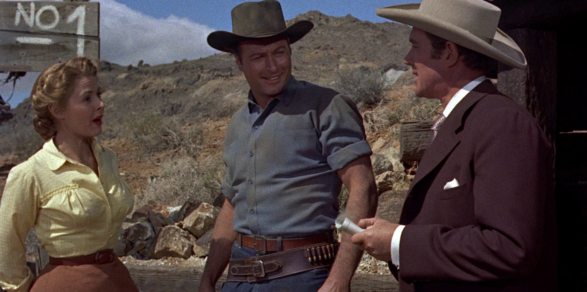 The Yellow Mountain (1954) —  shot,  lighting