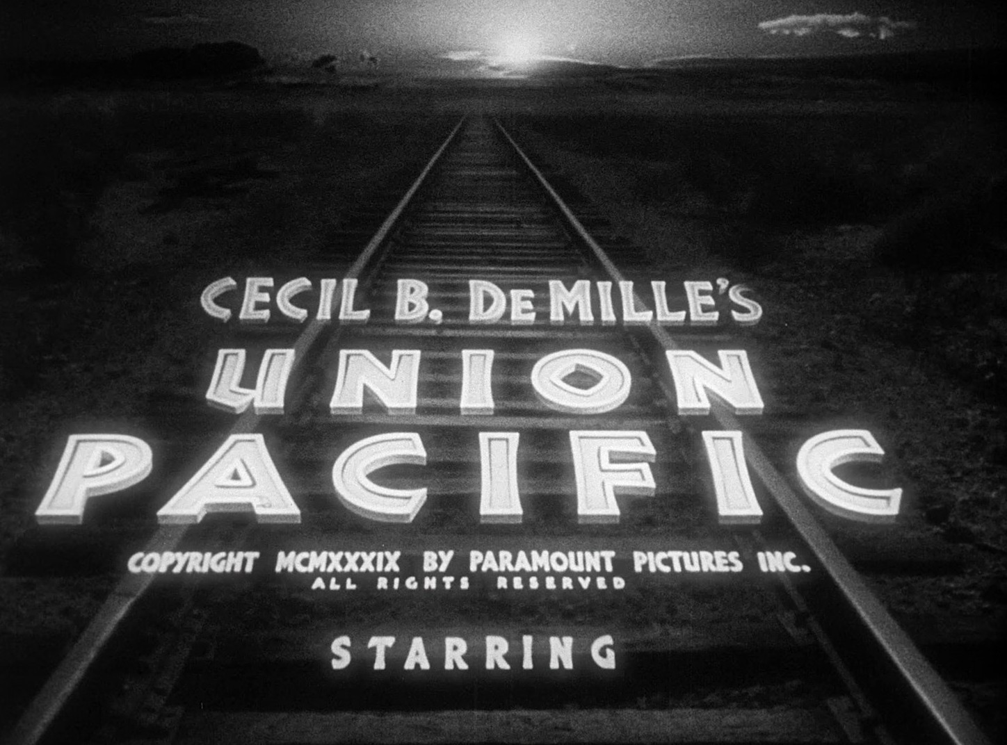 Union Pacific (1939) —  shot,  lighting