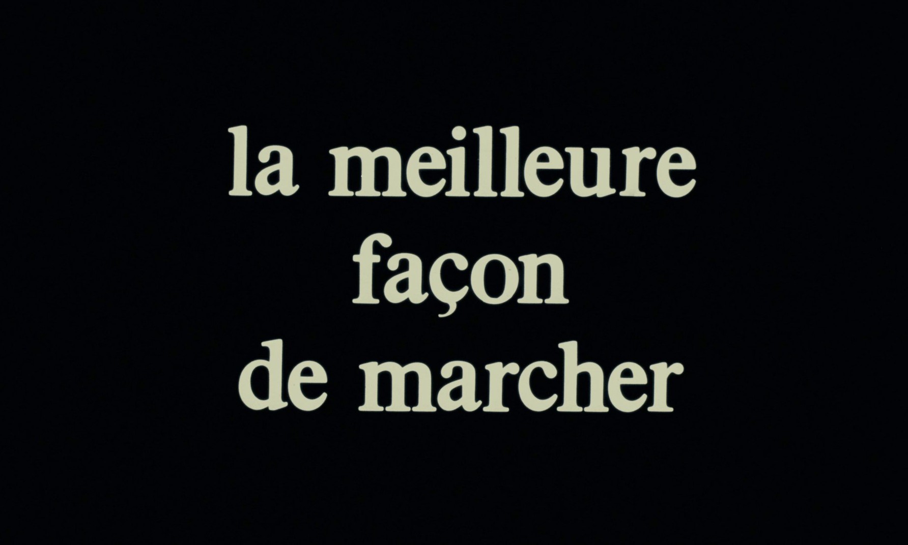 La meilleure façon de marcher (1976) —  shot,  lighting