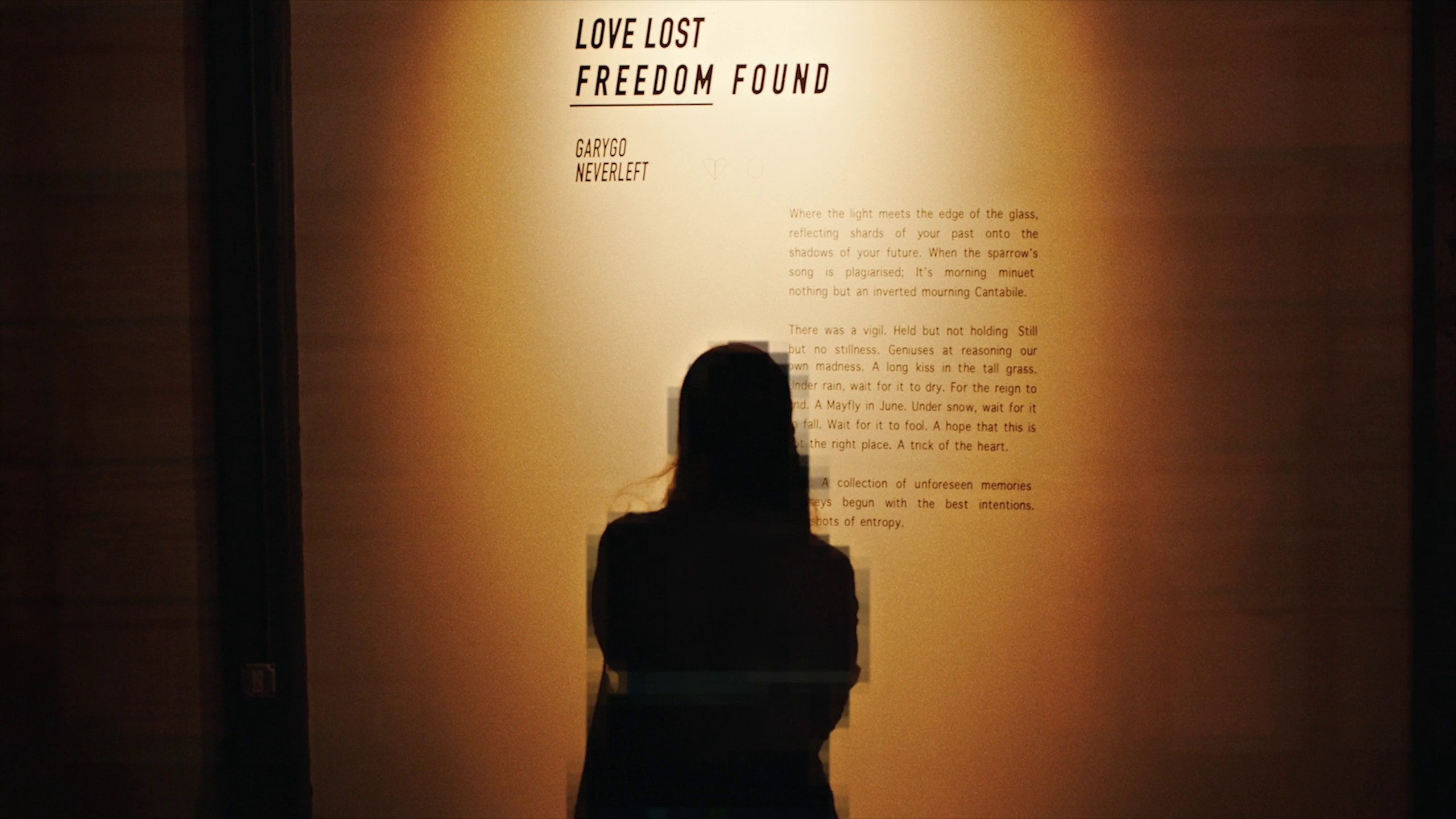 Love lost, freedom found (2018) —  shot,  lighting