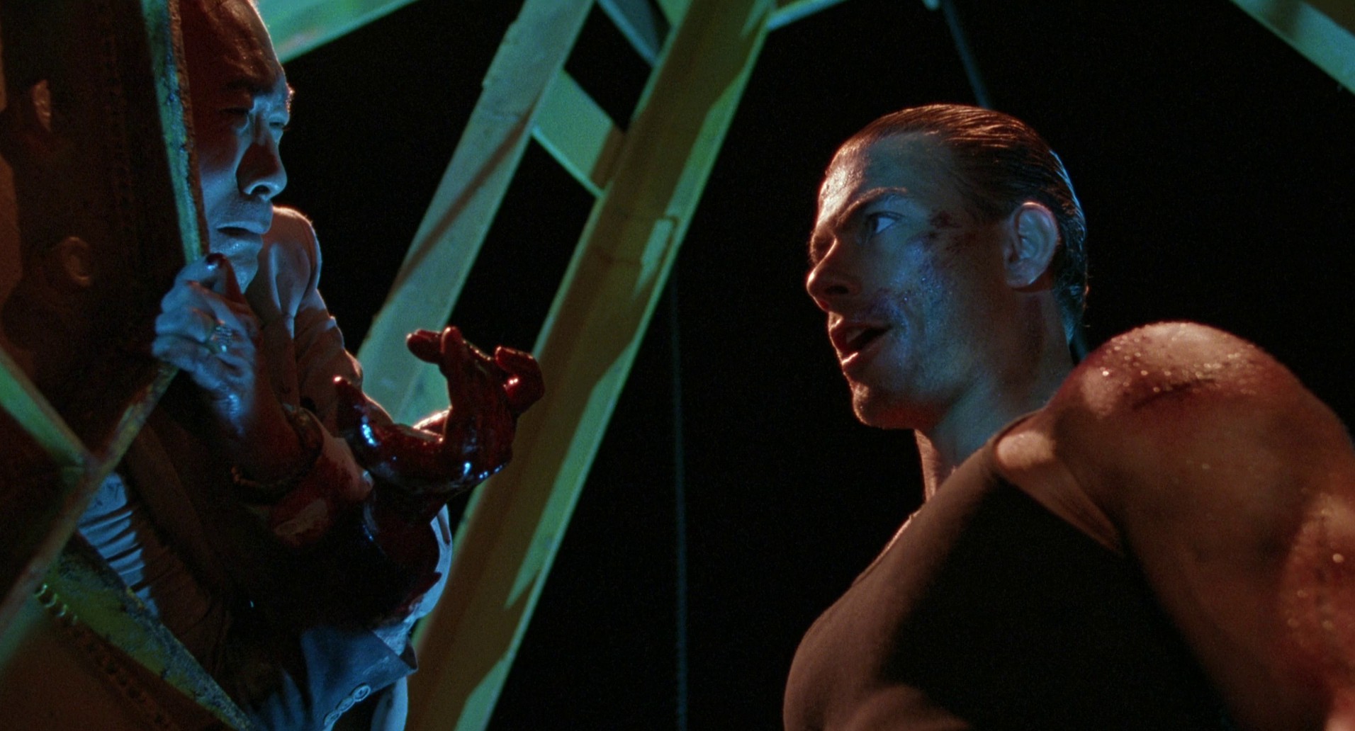 Double Impact (1991) —  shot,  lighting