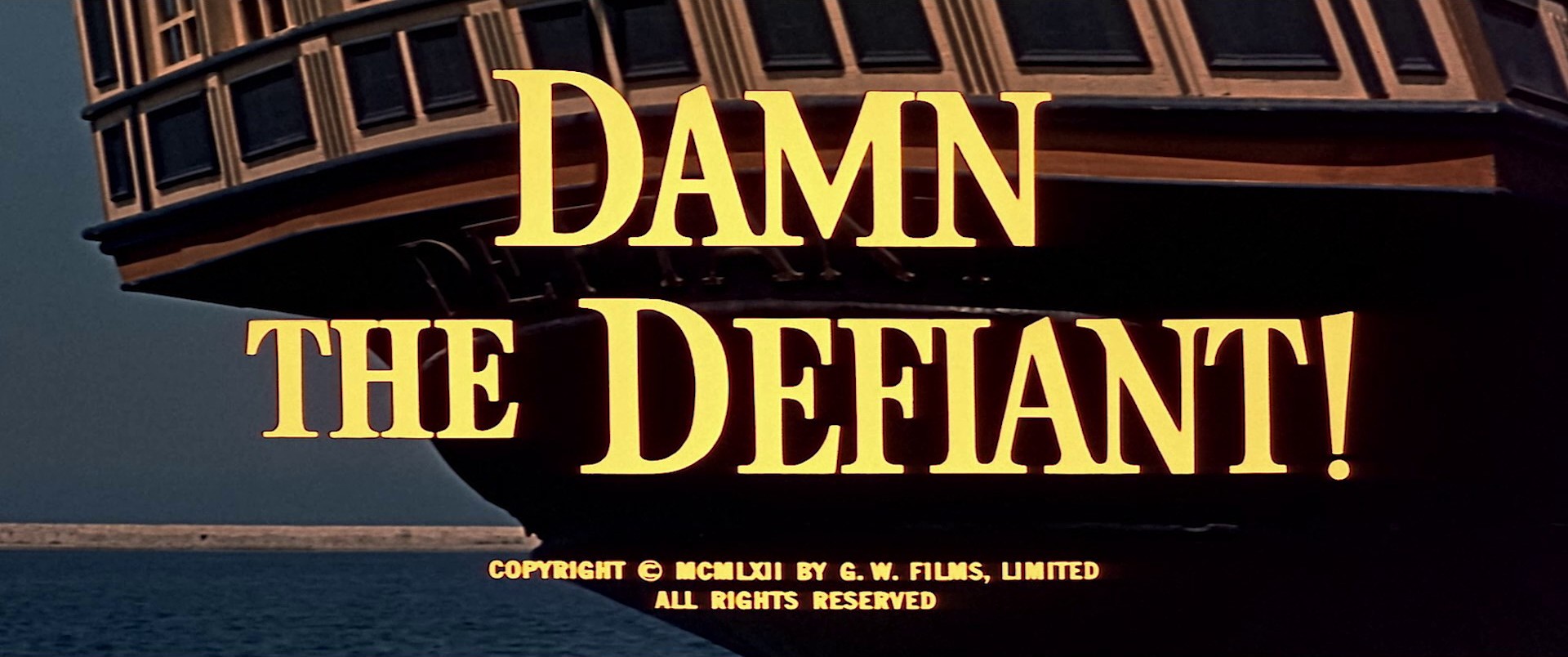 Damn the Defiant! (1962) —  shot,  lighting