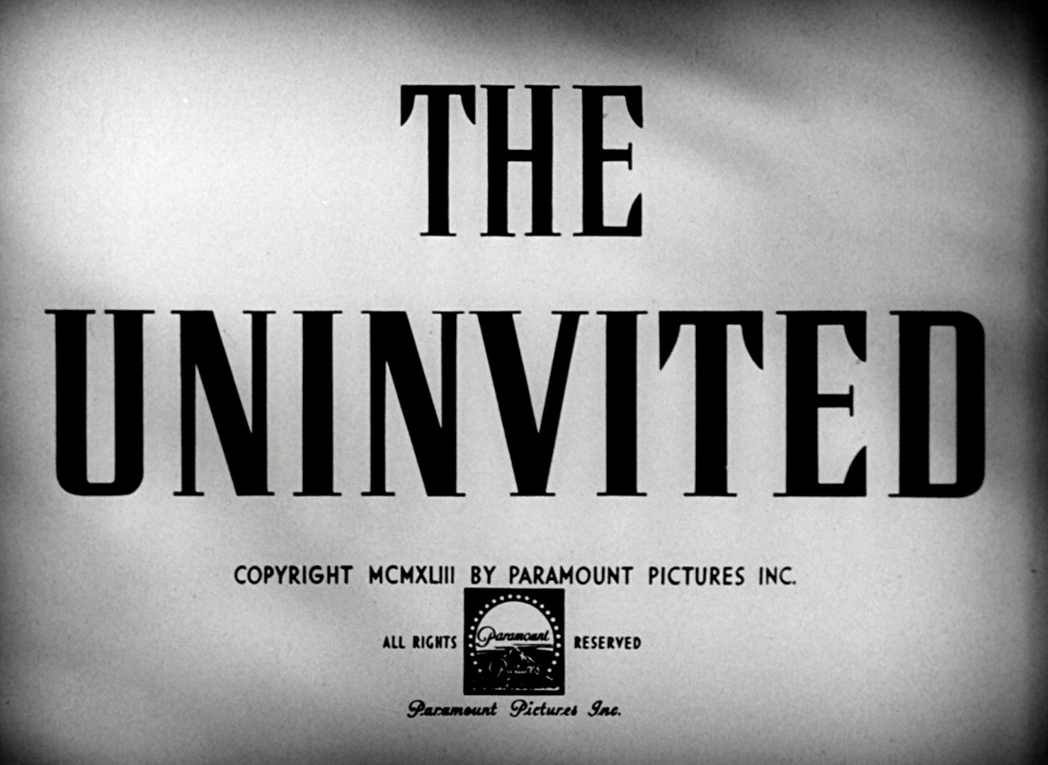 The Uninvited (1944) —  shot,  lighting