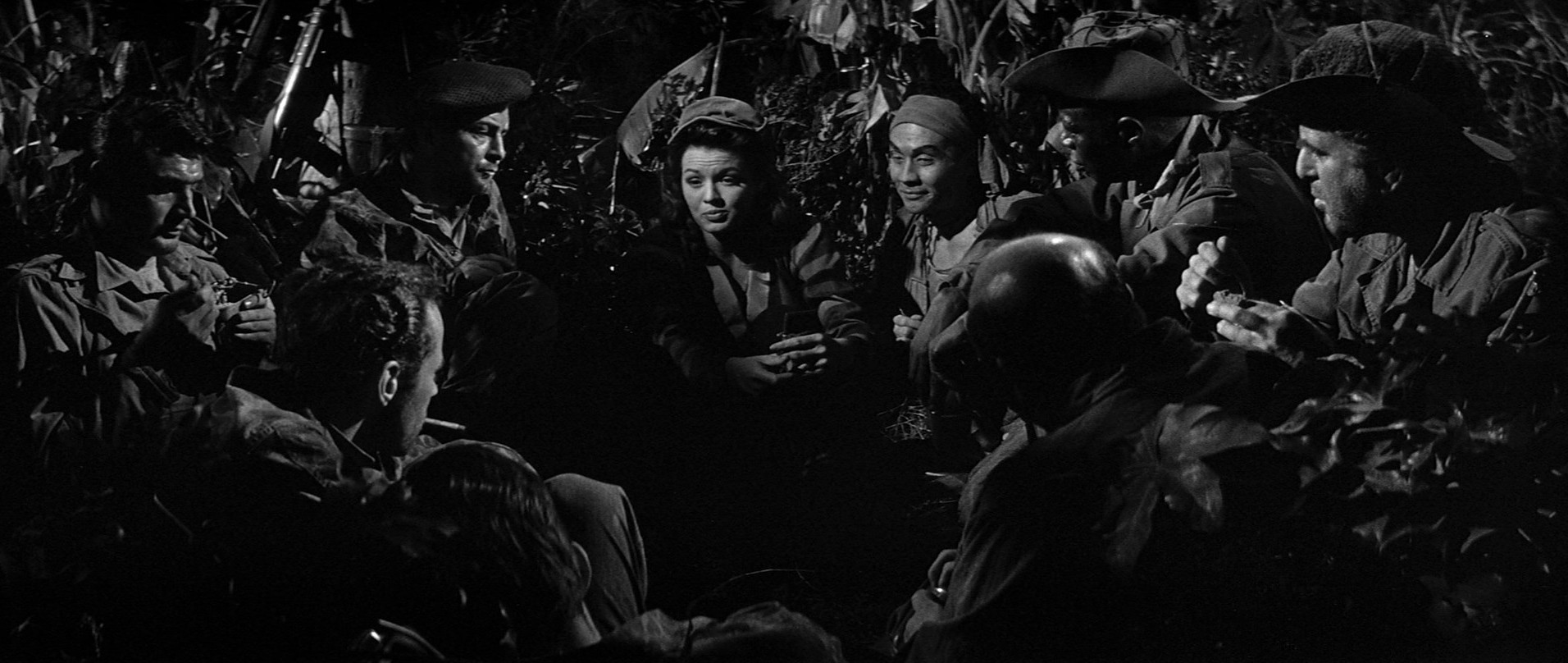 China Gate (1957) —  shot,  lighting