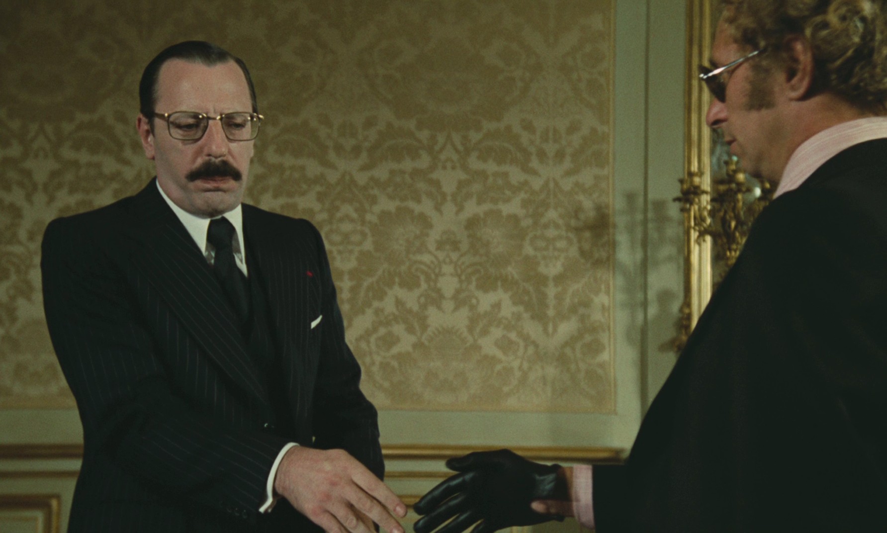 The Return of the Tall Blond Man (1974) —  shot,  lighting