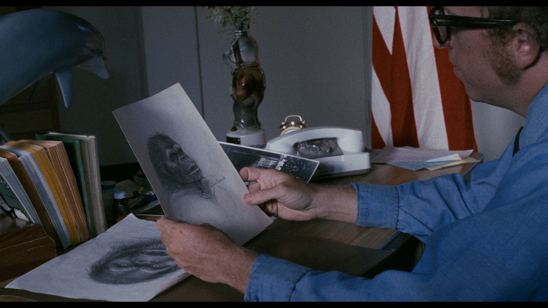 Schlock (1973) —  shot,  lighting