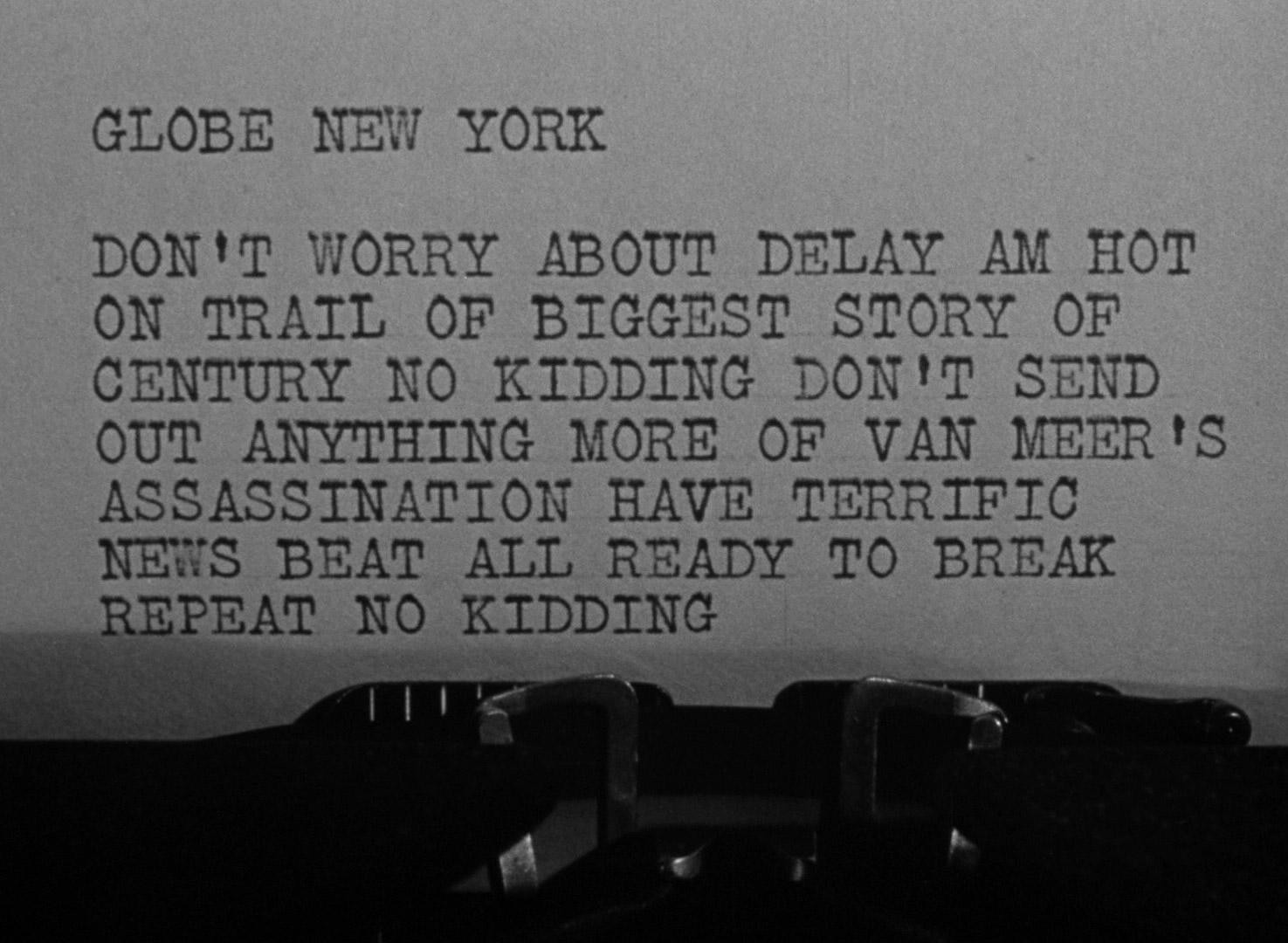 Foreign Correspondent (1940) —  shot,  lighting
