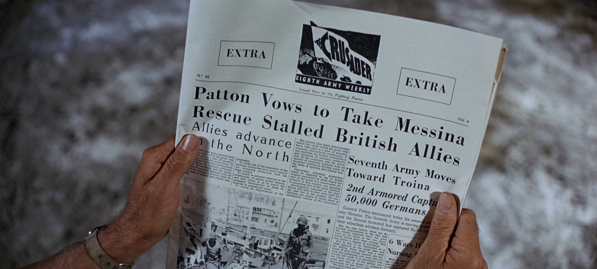 Patton (1970) —  shot,  lighting
