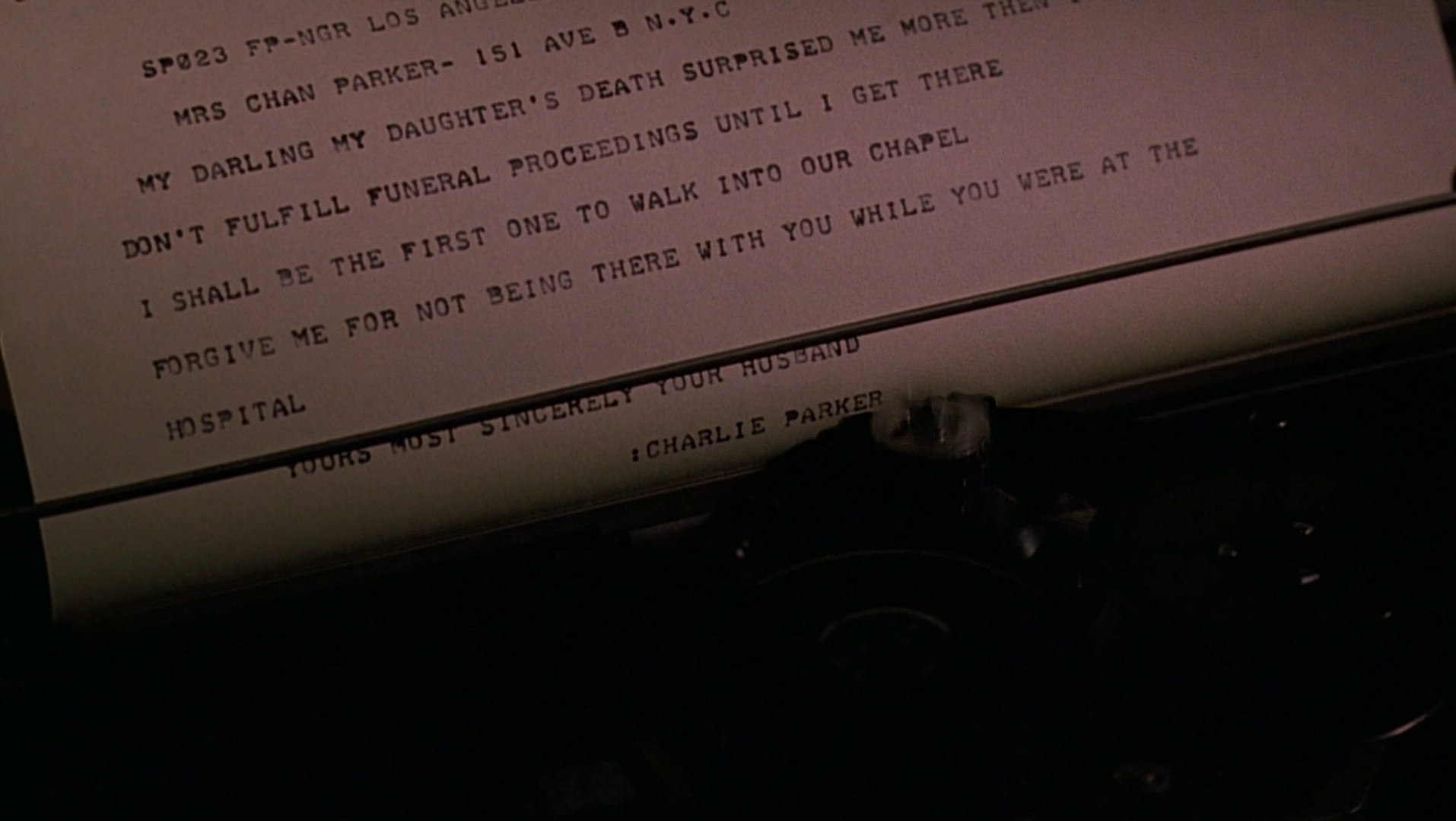 Bird (1988) —  shot,  lighting