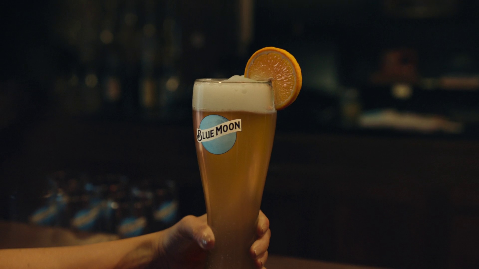 Blue Moon - Beer the Bar Brighter (2024) —  shot,  lighting