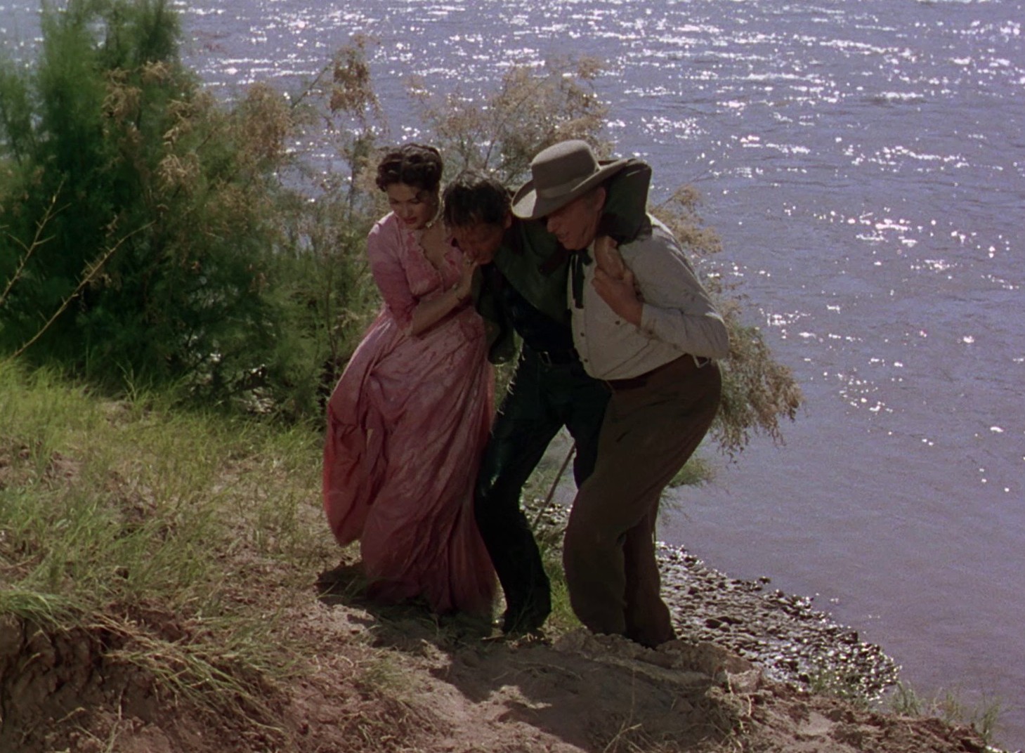 Border River (1954) —  shot,  lighting