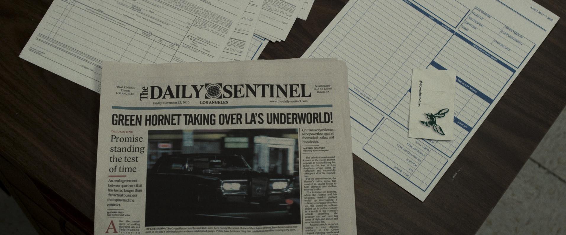 The Green Hornet (2011) —  shot,  lighting