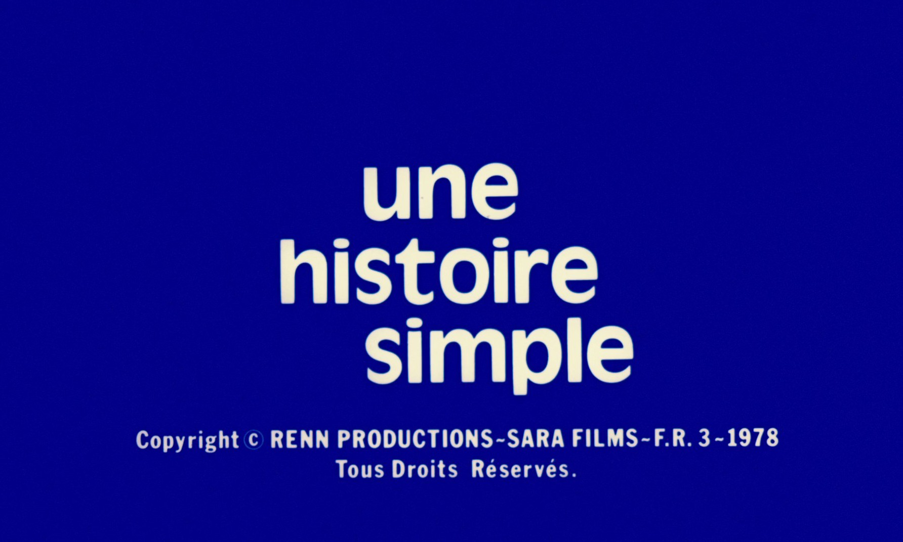 A Simple Story (1978) —  shot,  lighting