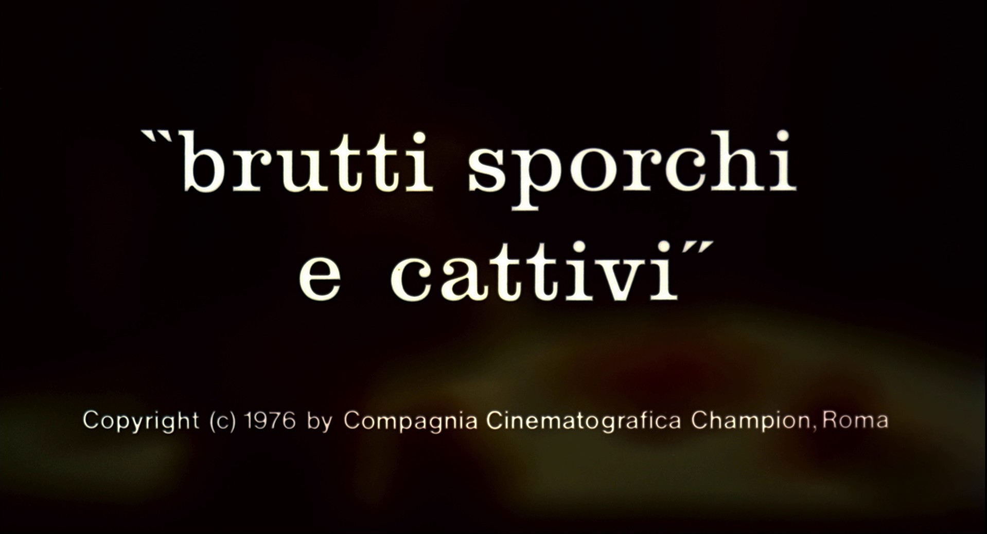 Brutti, sporchi e cattivi (1976) —  shot,  lighting
