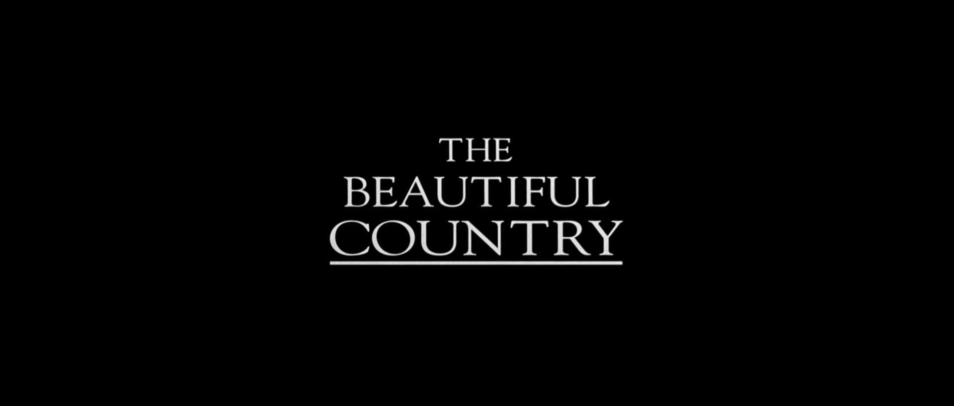The Beautiful Country (2004) —  shot,  lighting