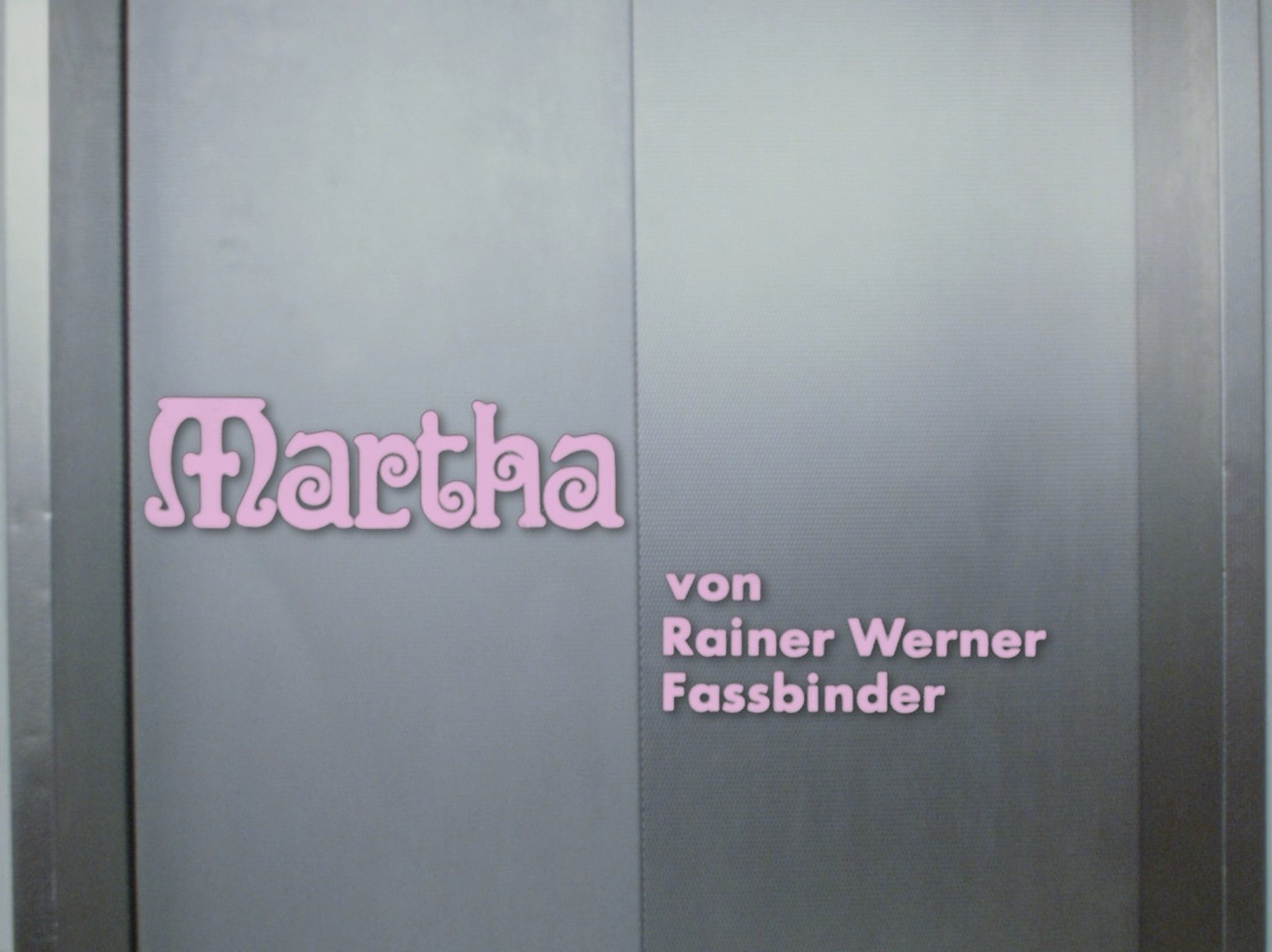 Martha (1974) —  shot,  lighting