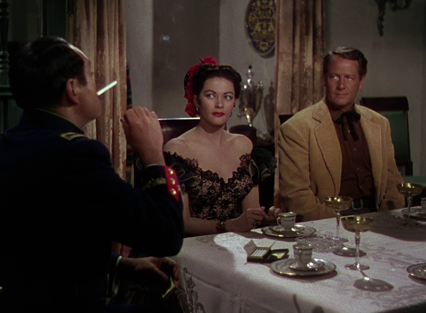 Border River (1954) —  shot,  lighting