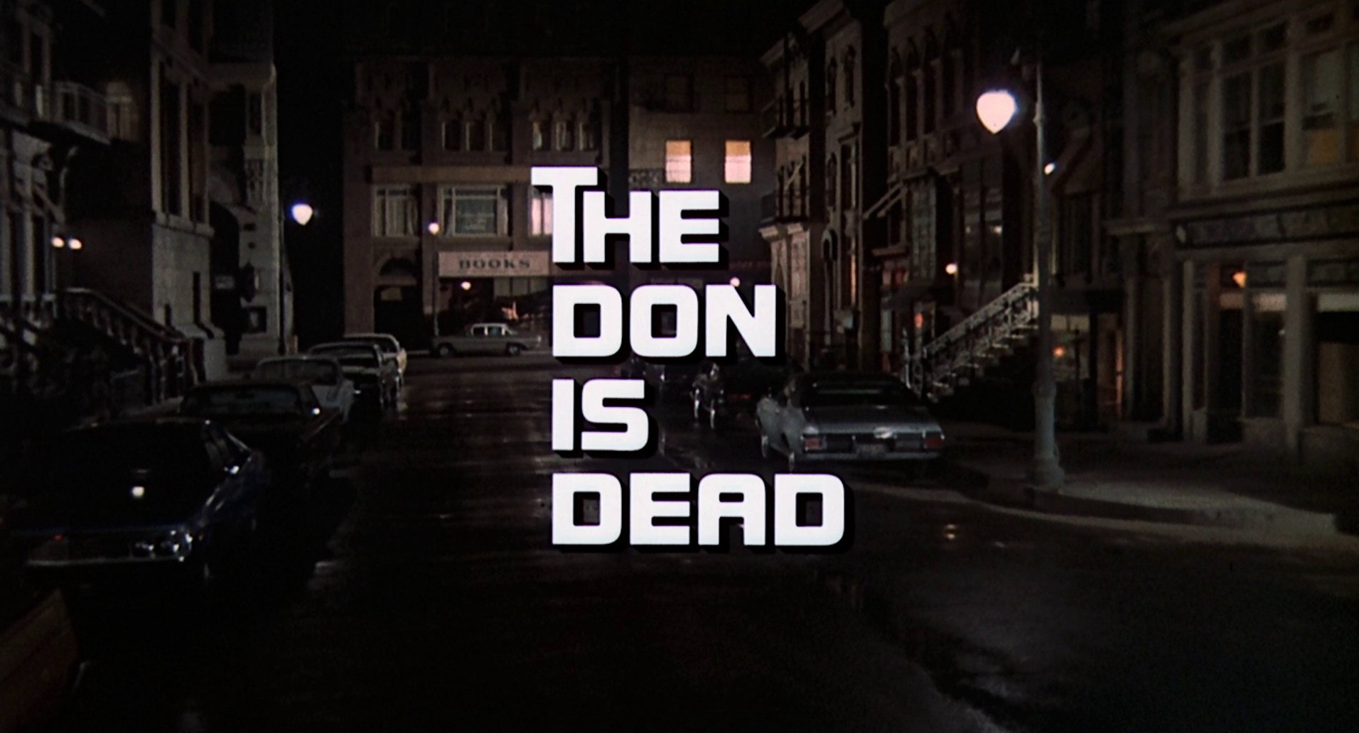 The Don Is Dead (1973) —  shot,  lighting