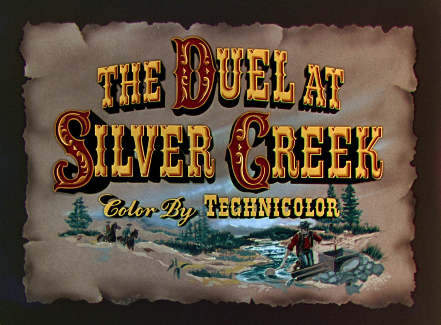 The Duel at Silver Creek (1952) —  shot,  lighting
