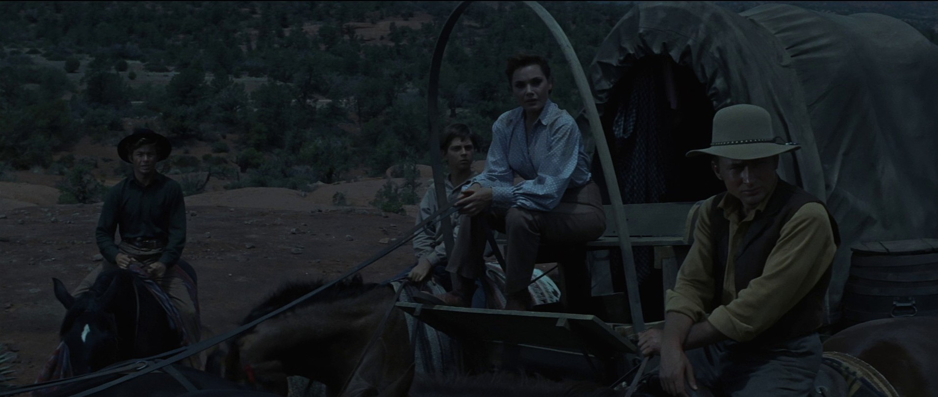 The Last Wagon (1956) —  shot,  lighting