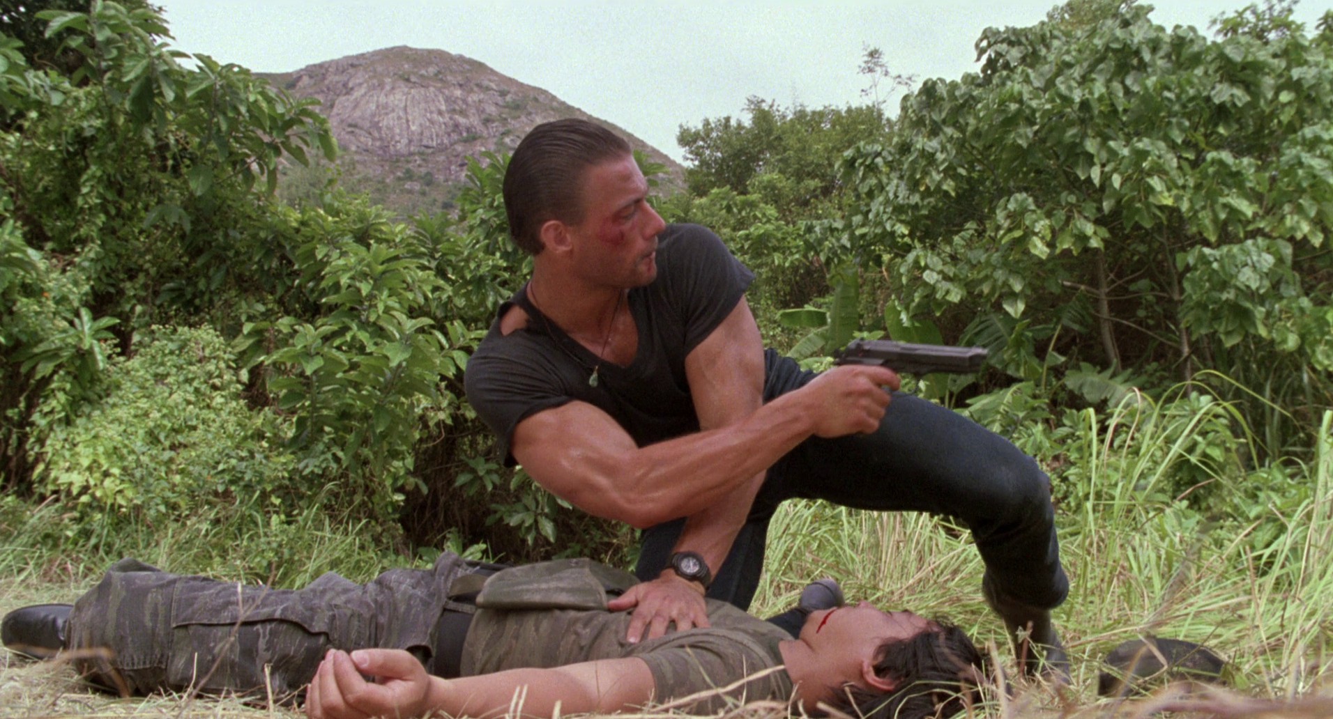 Double Impact (1991) —  shot,  lighting