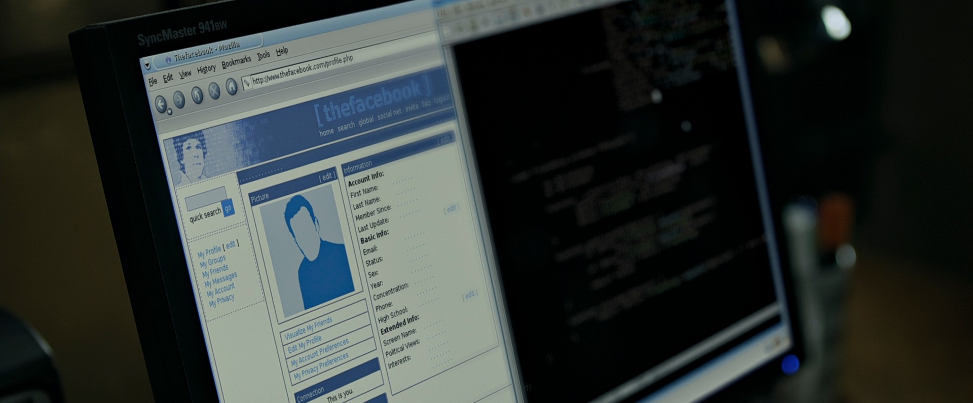 The Social Network (2010) —  shot,  lighting