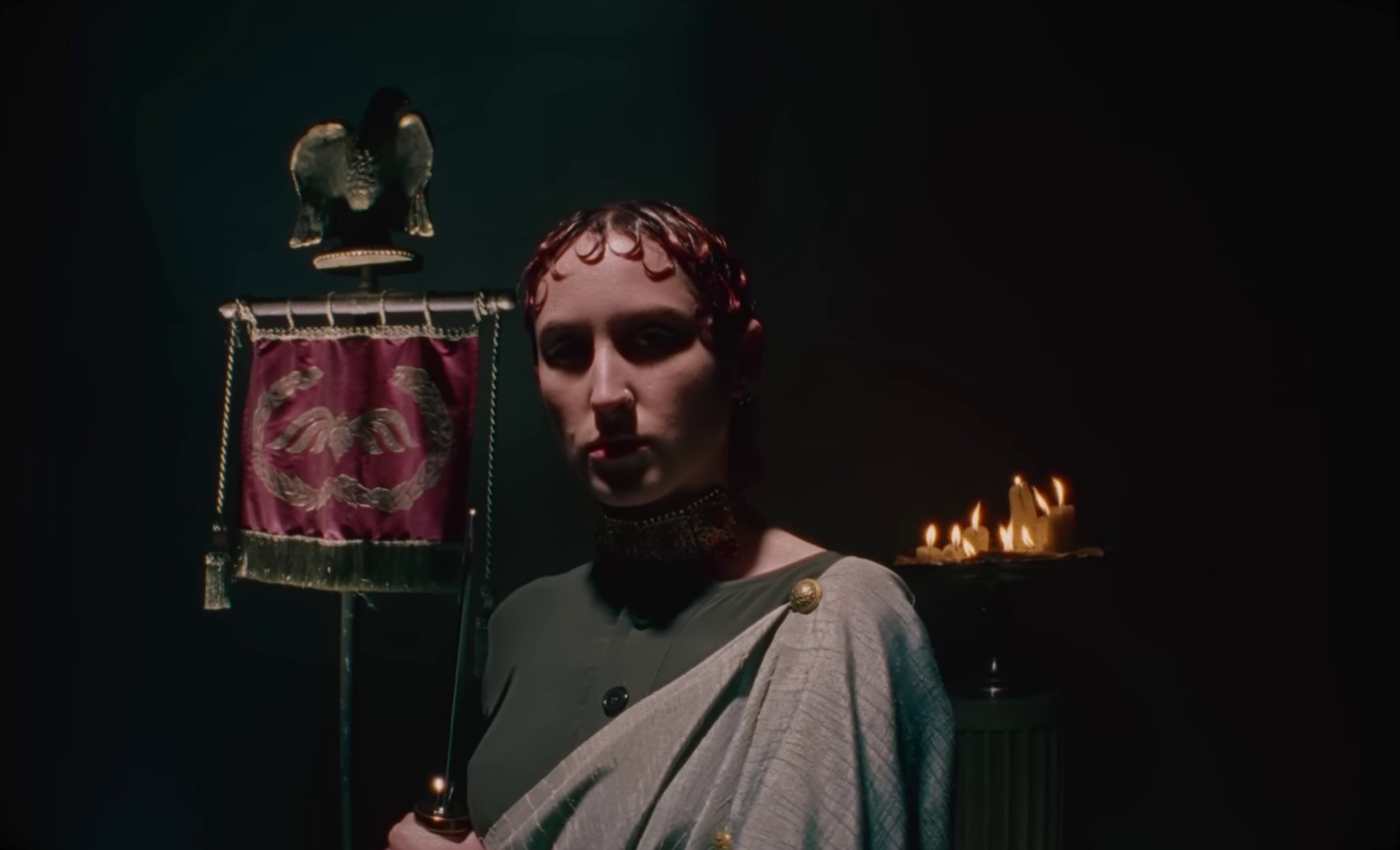 Caesar on a TV Screen (2024) —  shot,  lighting