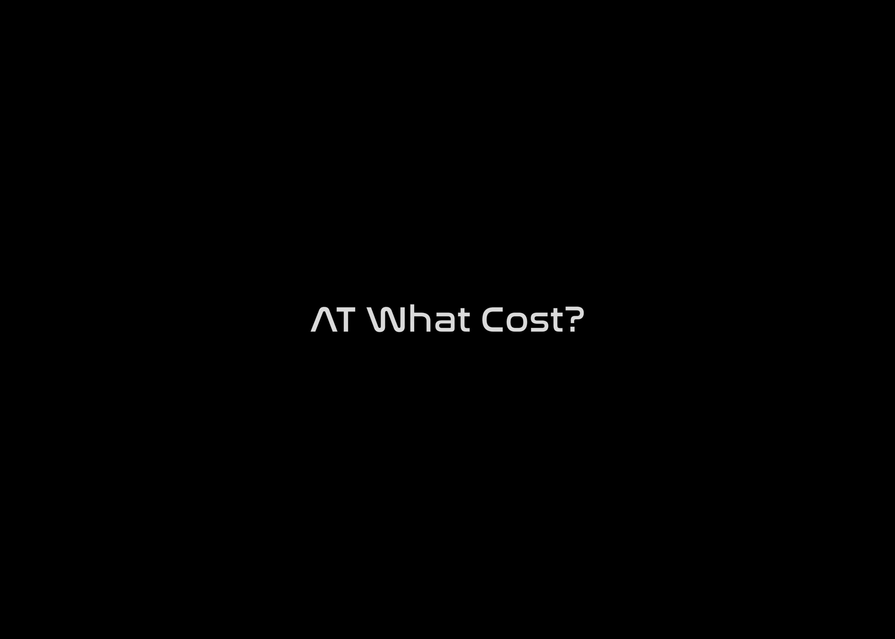 AT WHAT COST?  (2023) —  shot,  lighting