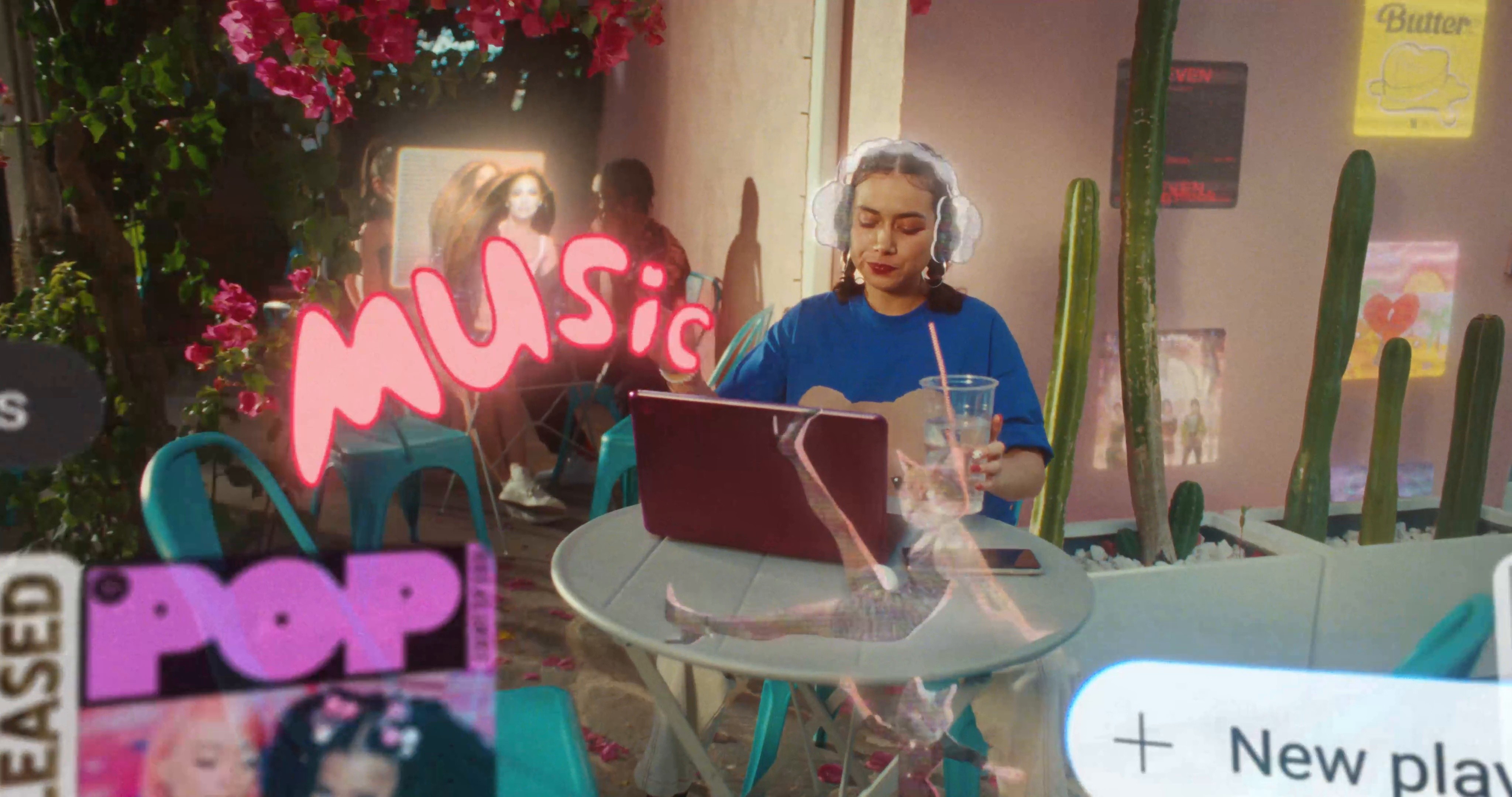 YouTube Music (2023) —  shot,  lighting