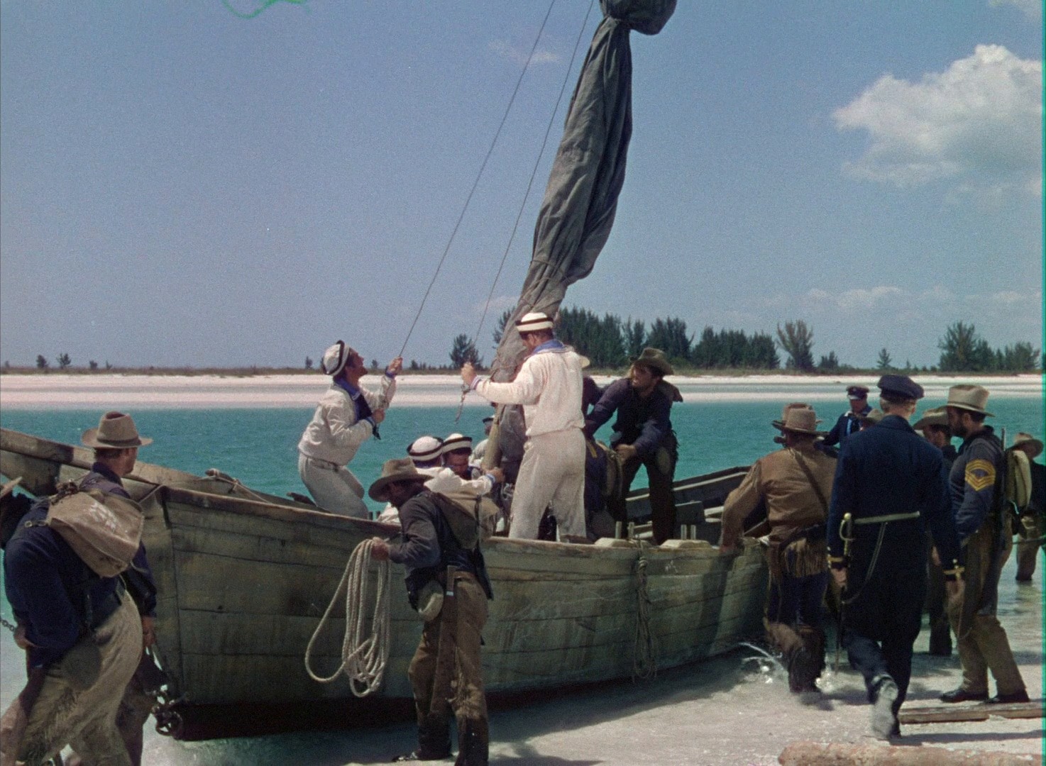 Distant Drums (1951) —  shot,  lighting