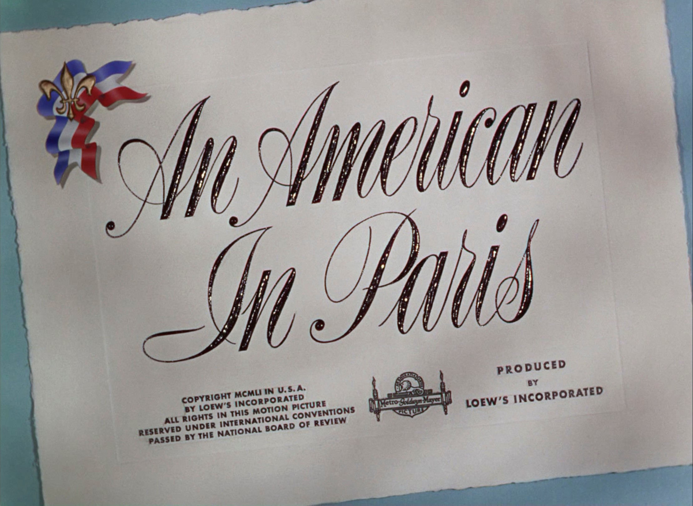 An American in Paris (1951) —  shot,  lighting