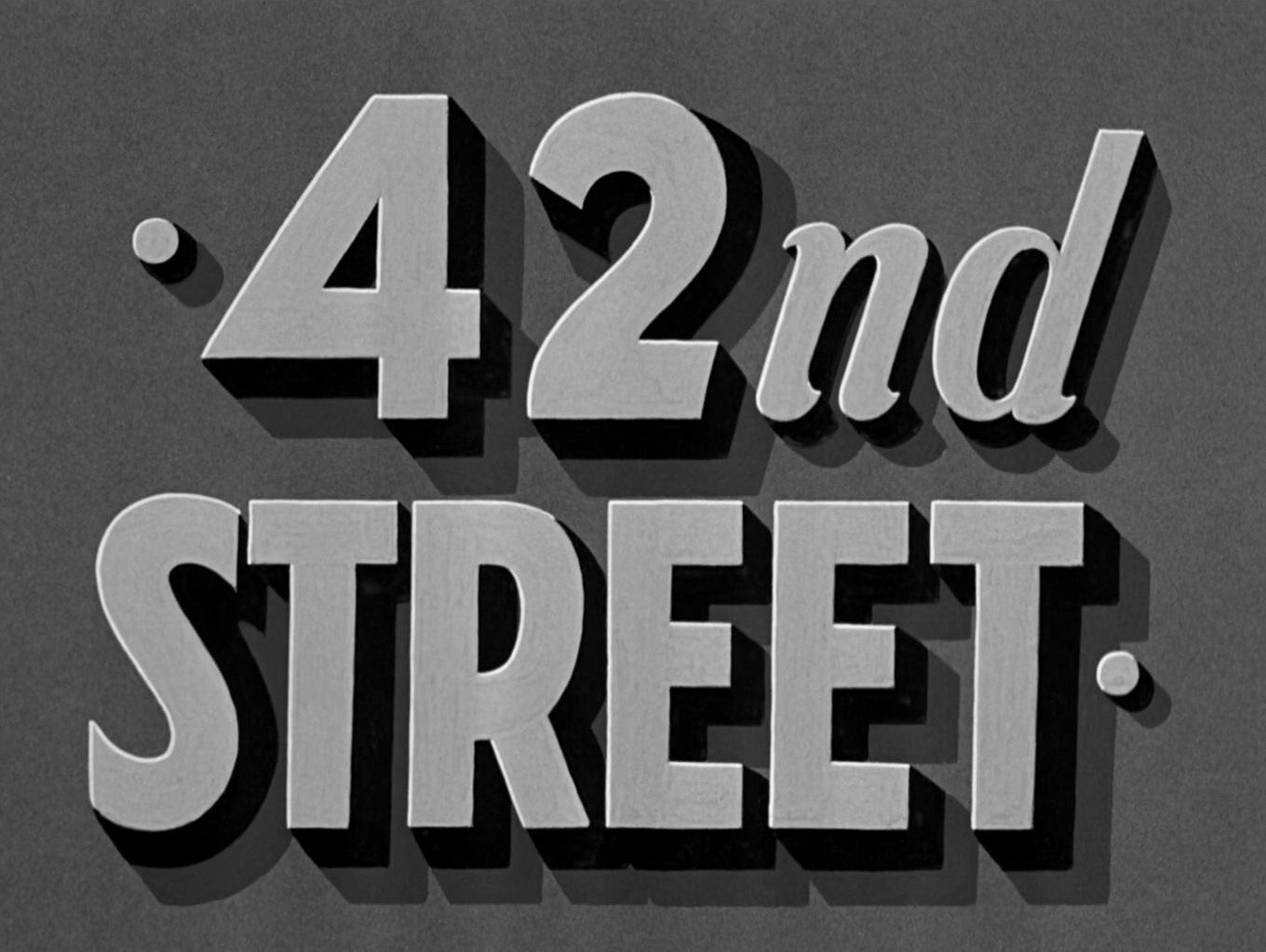 42nd Street (1933) —  shot,  lighting