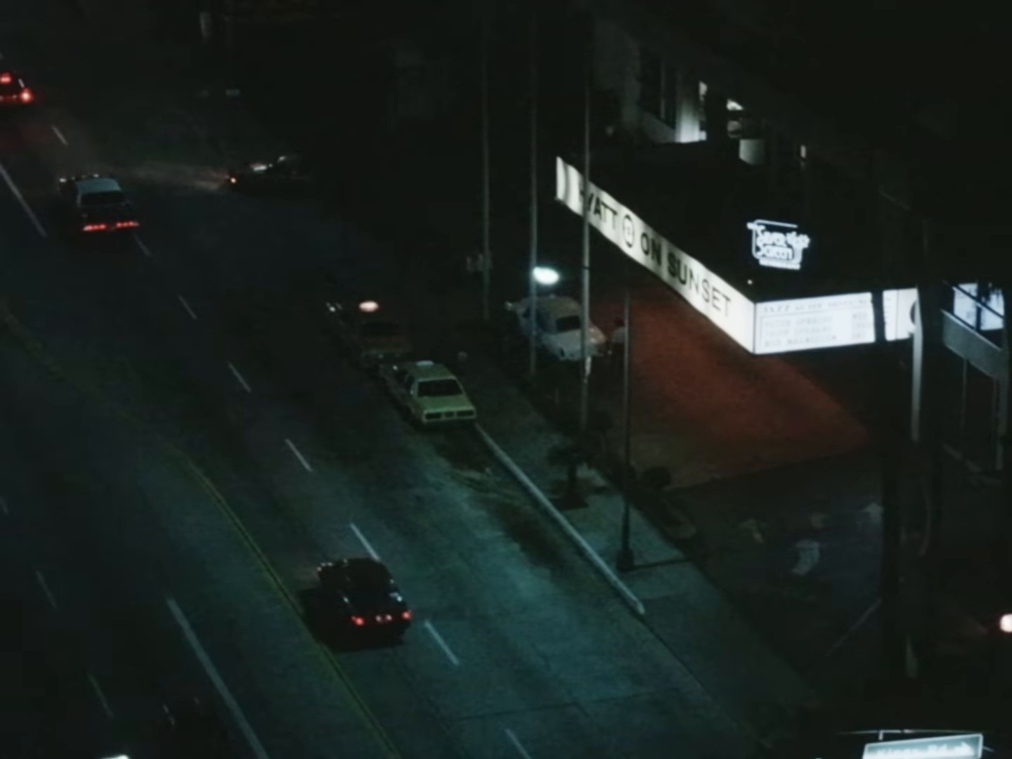 Sunset Blvd (2025) —  shot,  lighting