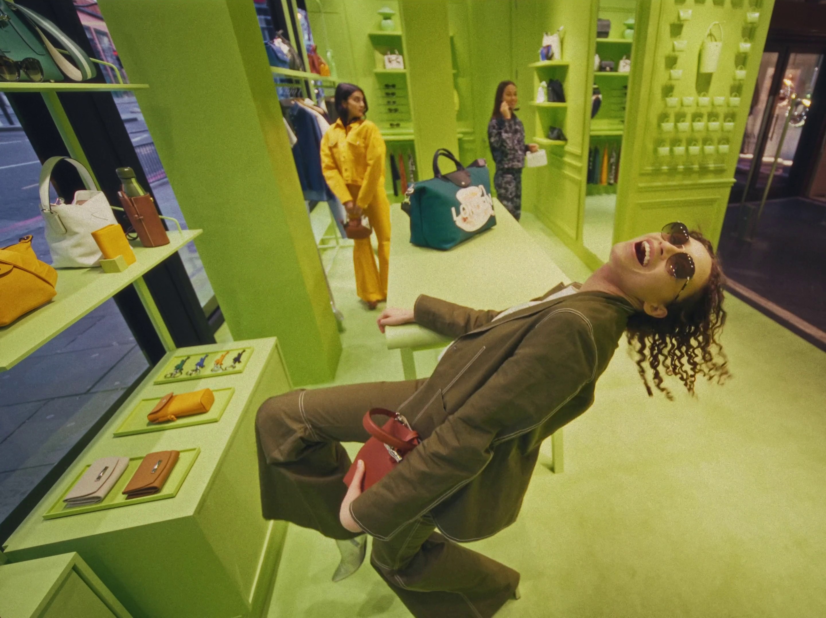 Longchamp x Harrods Campaign (2024) —  shot,  lighting