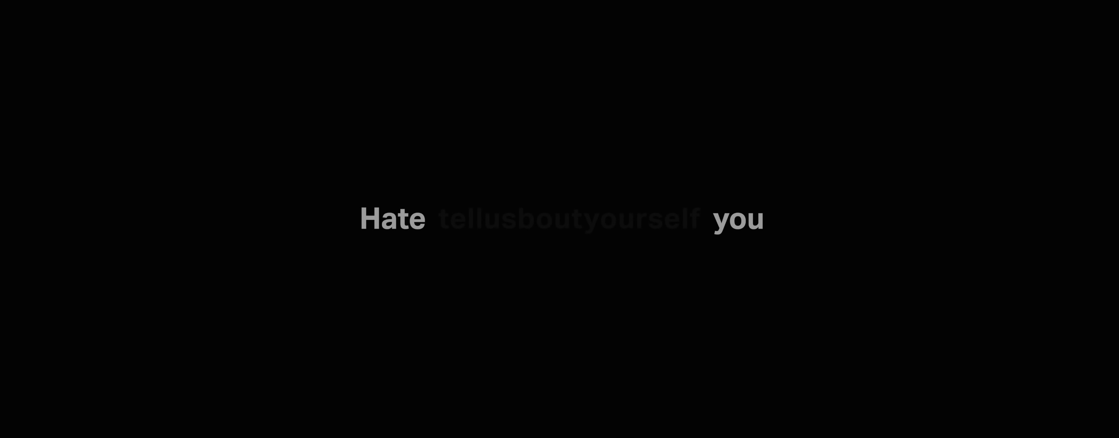 Hate you (2020) —  shot,  lighting