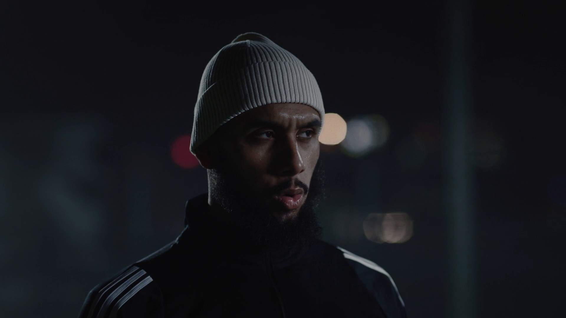 Adidas "never alone – from dusk to dawn" (2024) —  shot,  lighting