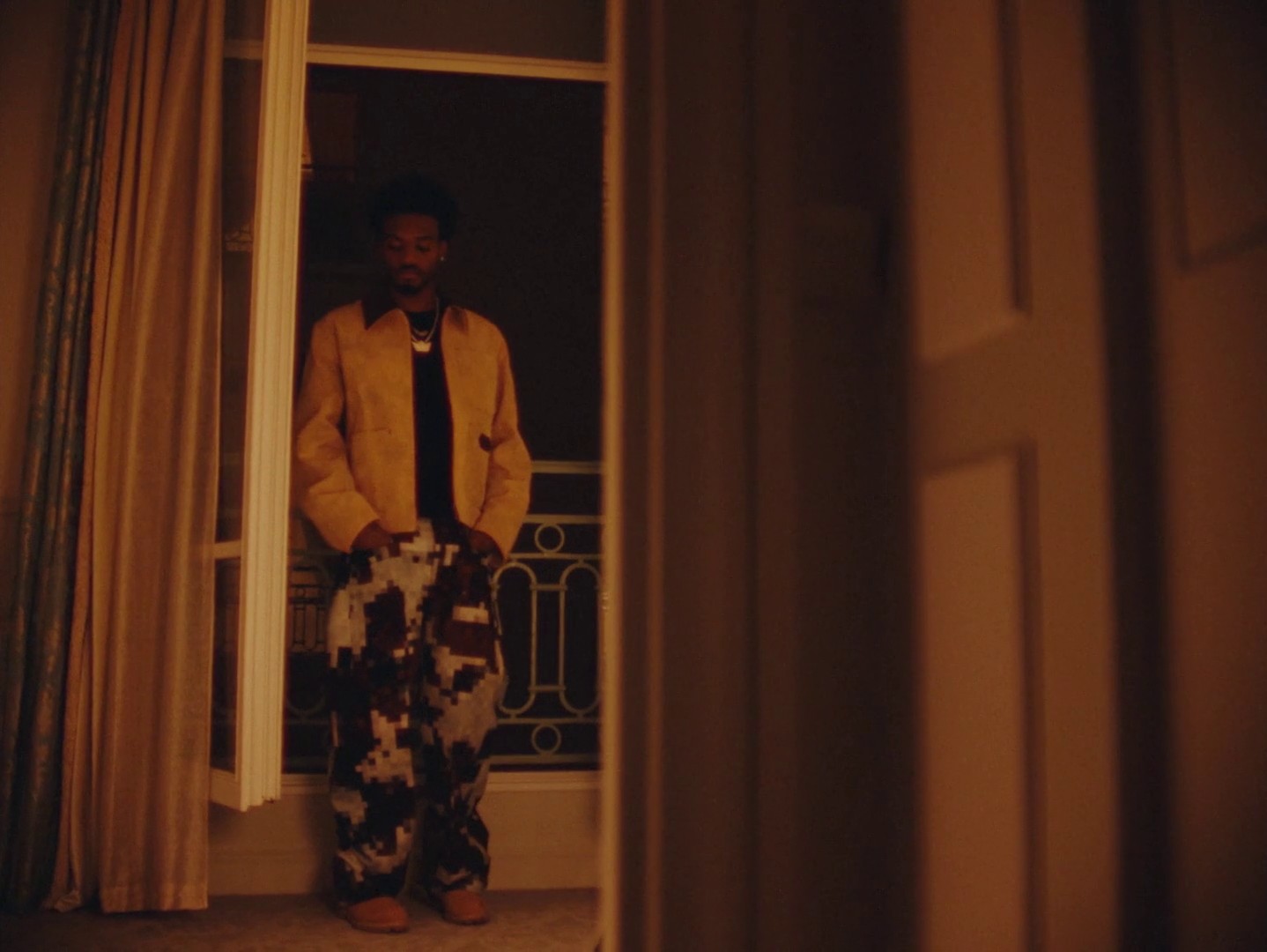 LOUIS VUITTON MEN'S FW 2024 with TYSHAWN JONES (2024) —  shot,  lighting