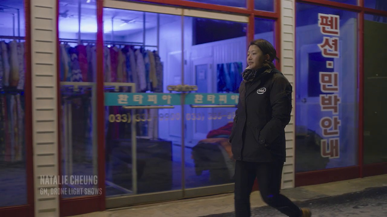 Intel "Olympic Opening Ceremony" (2018) —  shot,  lighting