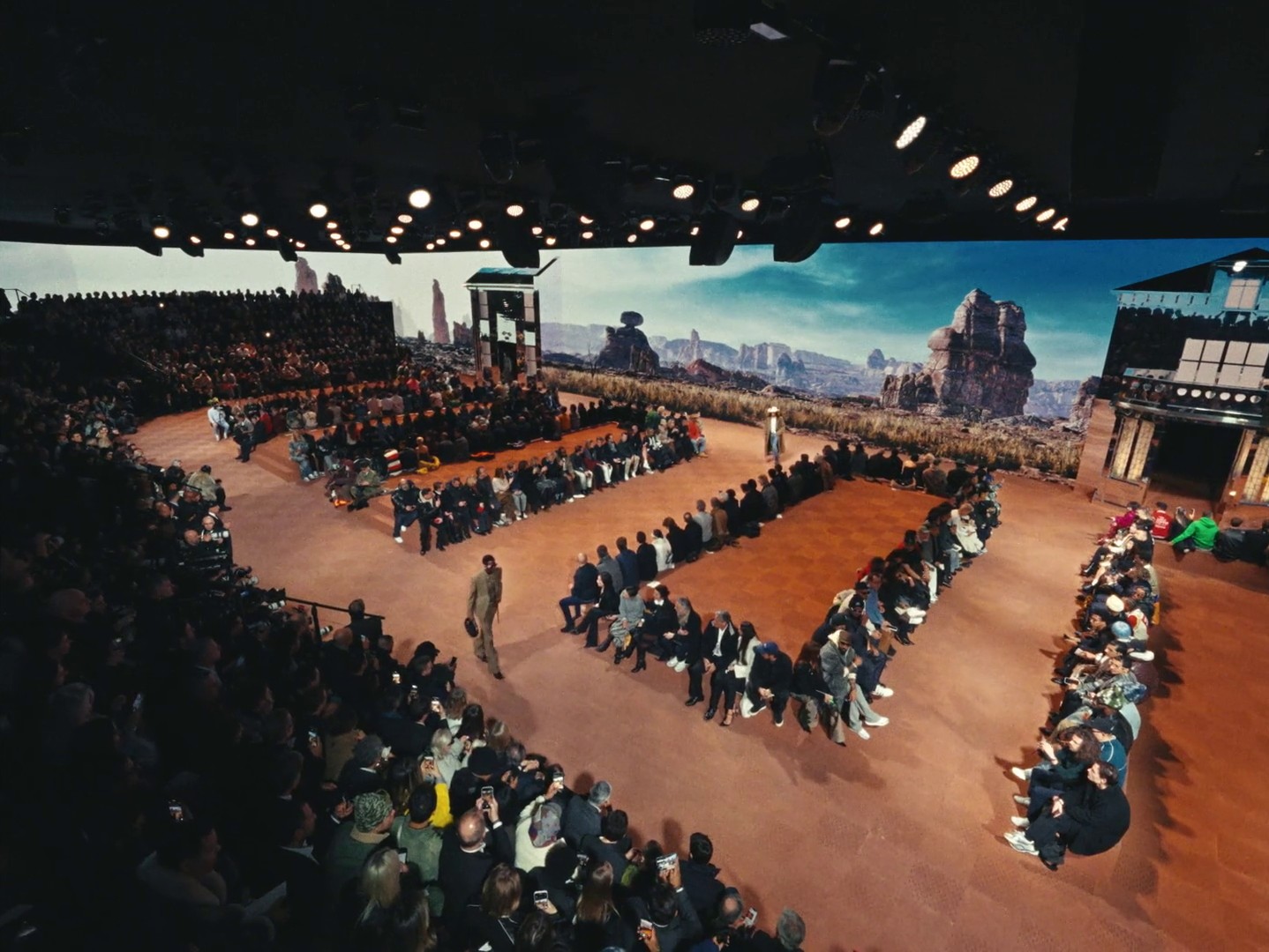 LOUIS VUITTON MEN'S FW 2024 with TYSHAWN JONES (2024) —  shot,  lighting