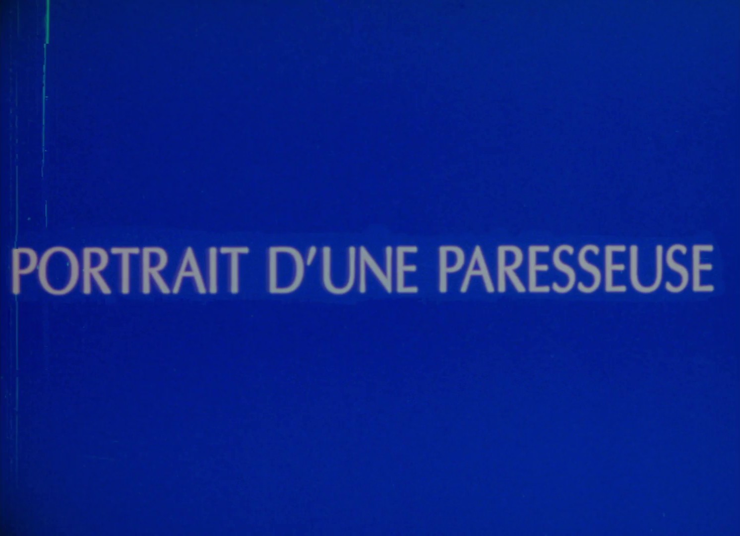 La paresse (1986) —  shot,  lighting