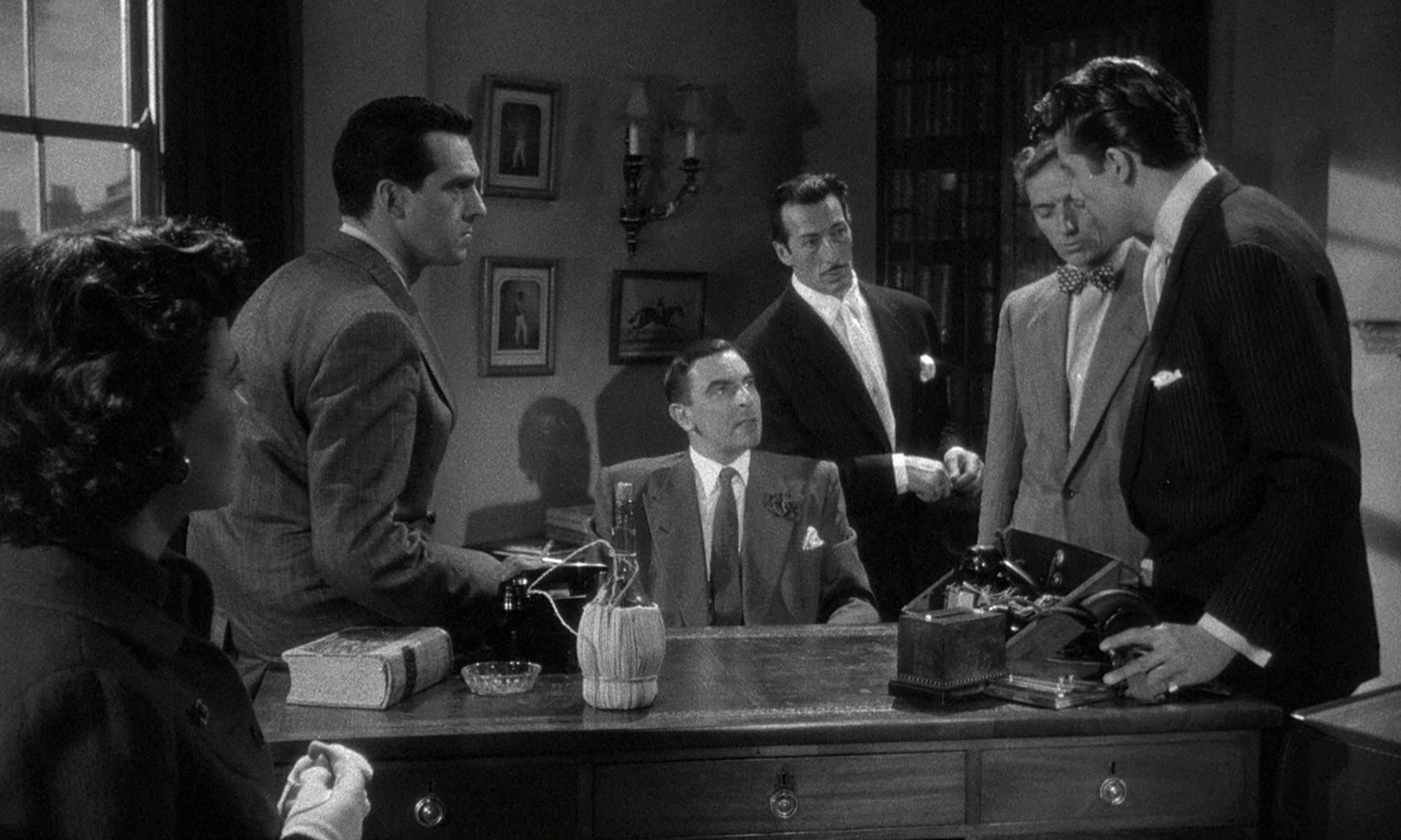 Spin a Dark Web (1956) —  shot,  lighting