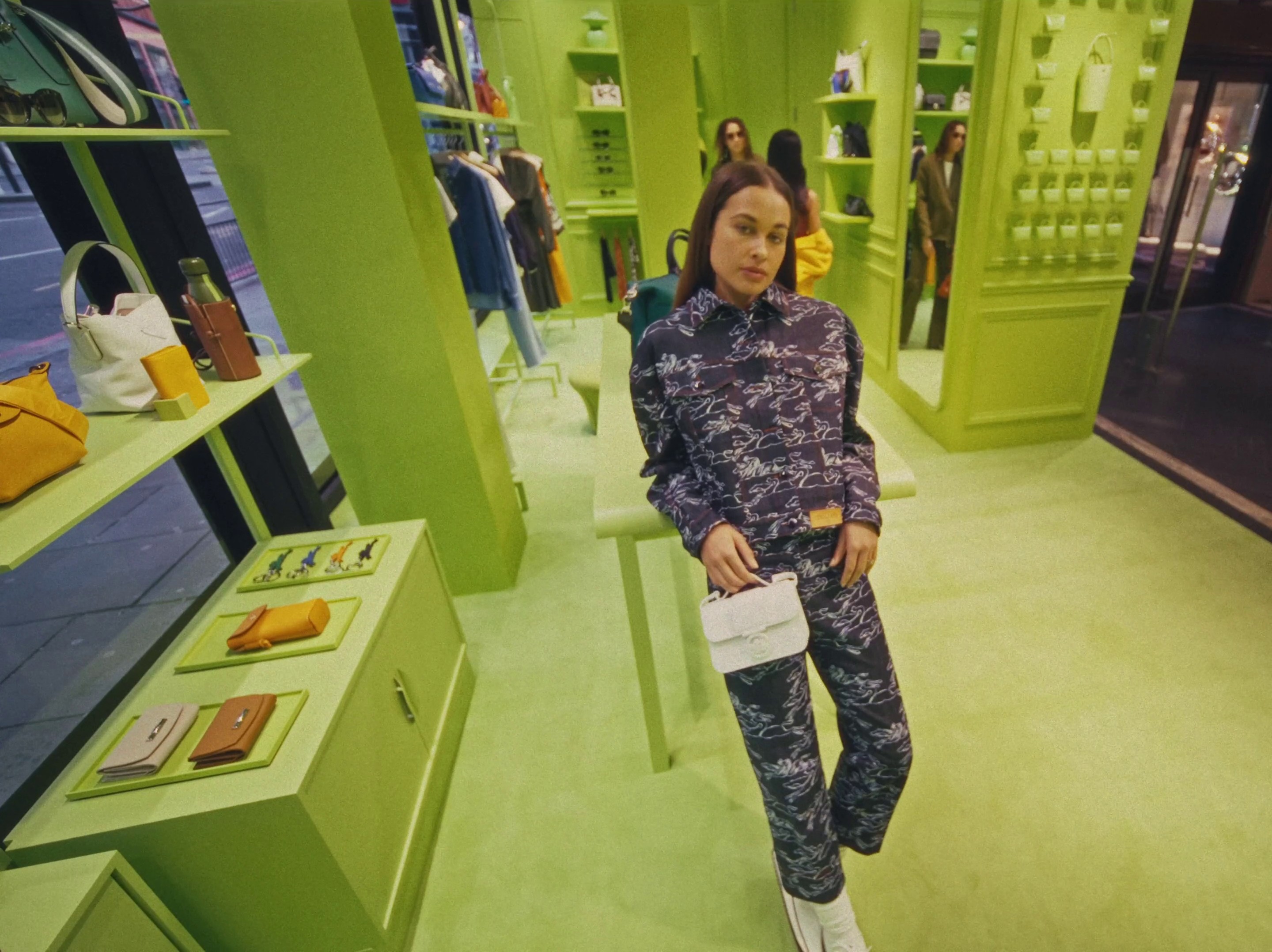 Longchamp x Harrods Campaign (2024) —  shot,  lighting