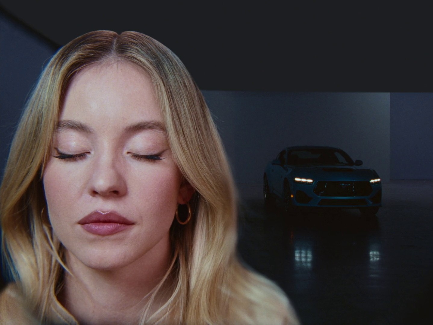 Ford "Sydney Sweeney x Mustang GT" (2024) —  shot,  lighting