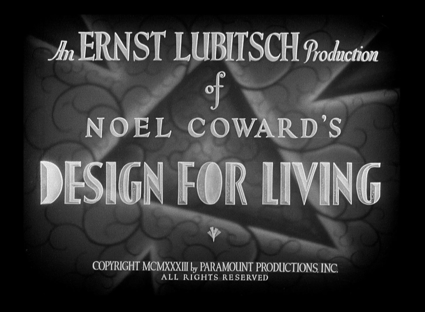 Design for Living (1933) —  shot,  lighting