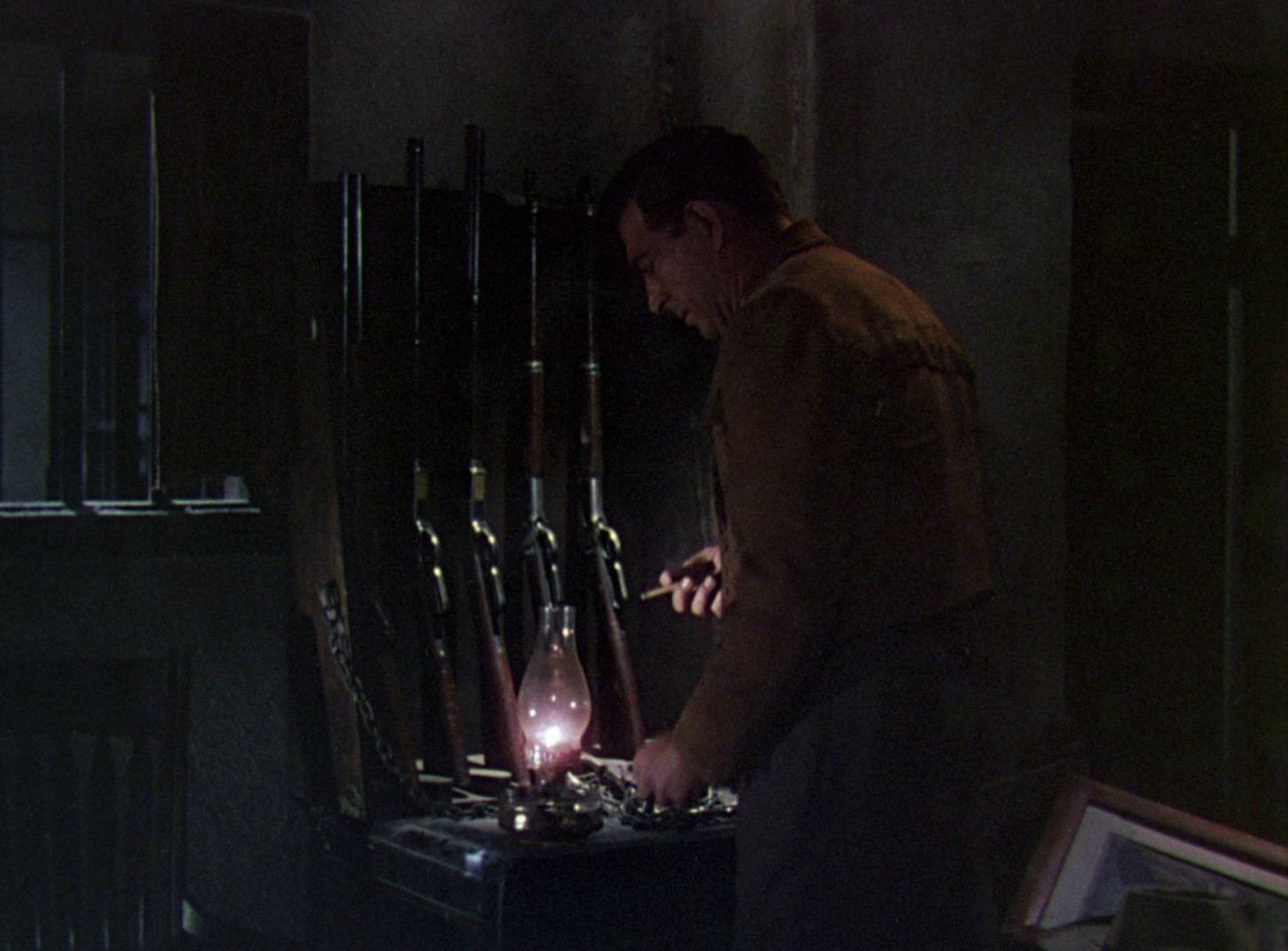 The Duel at Silver Creek (1952) —  shot,  lighting