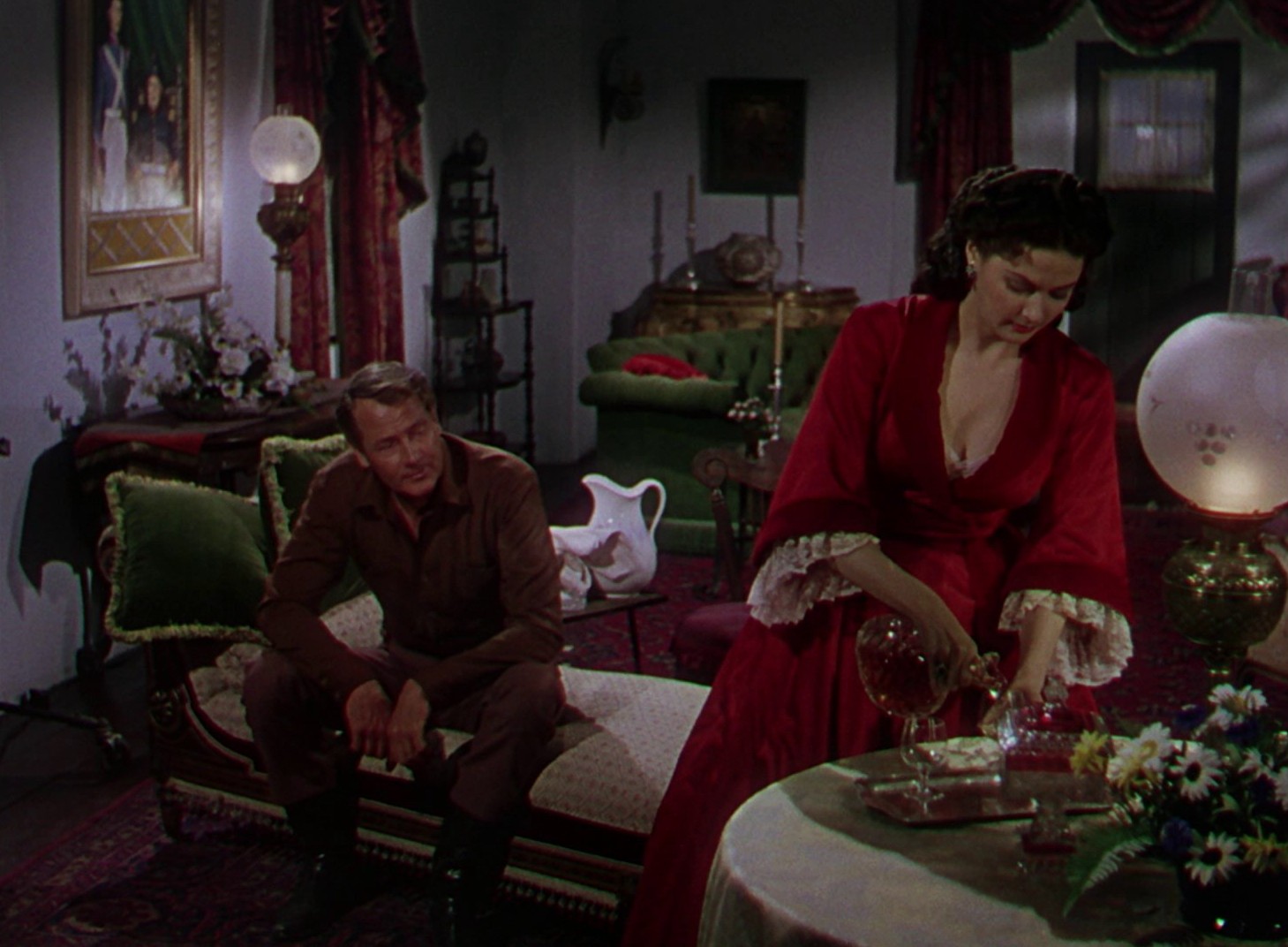 Border River (1954) —  shot,  lighting