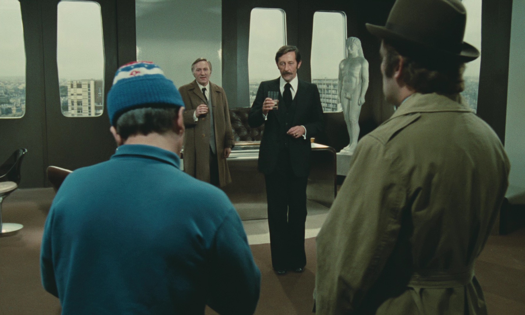 The Return of the Tall Blond Man (1974) —  shot,  lighting