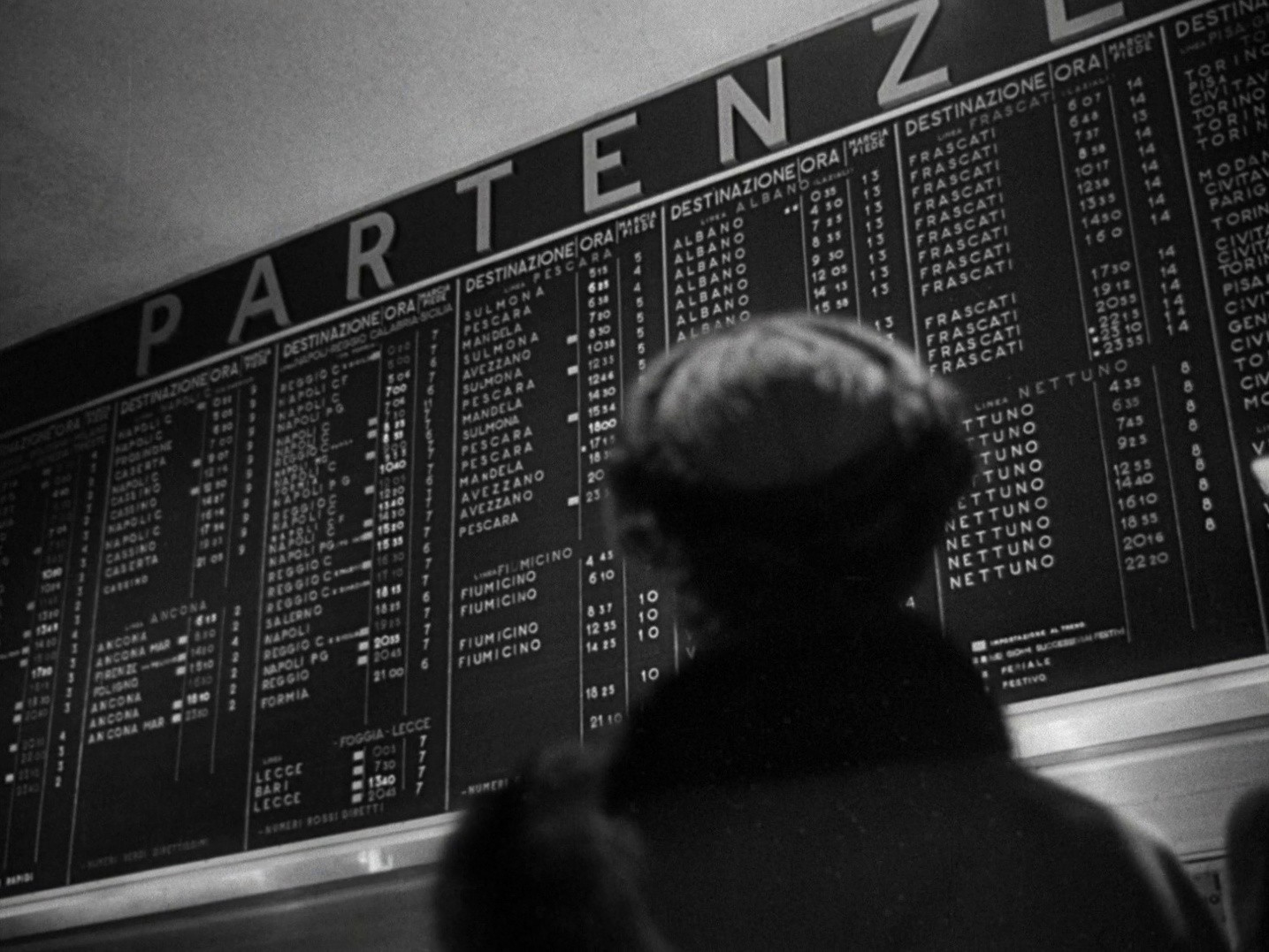 Terminal Station (1954) —  shot,  lighting