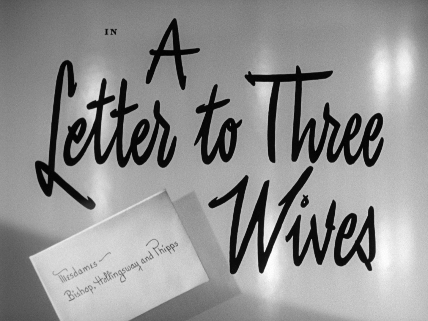 A Letter to Three Wives (1949) —  shot,  lighting