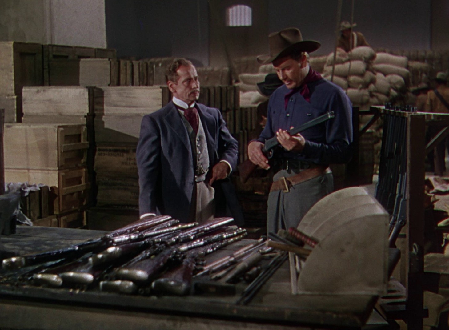 Border River (1954) —  shot,  lighting